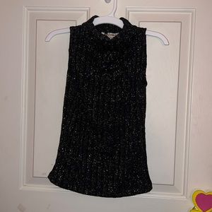 Black sparkly tank top